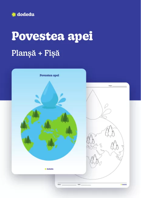 Povestea apei - Set Planșă+Fișă