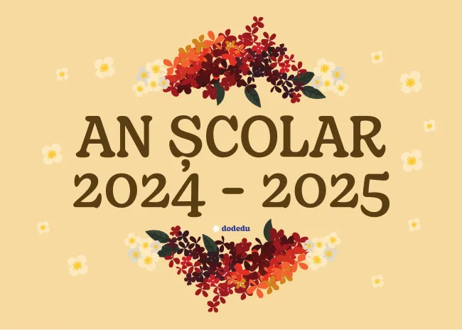 Planșă - An Școlar 2024-2025 - Toamna
