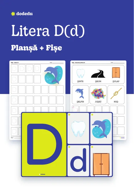 Litera D(c) - Set Planșă+Fișe