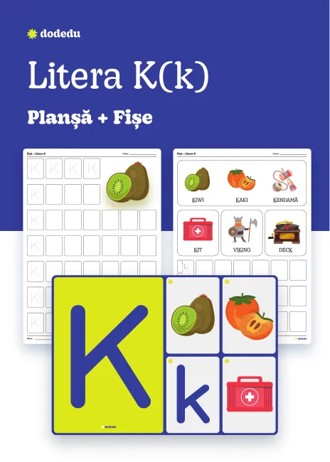 Litera K(k) - Set Planșă+Fișe