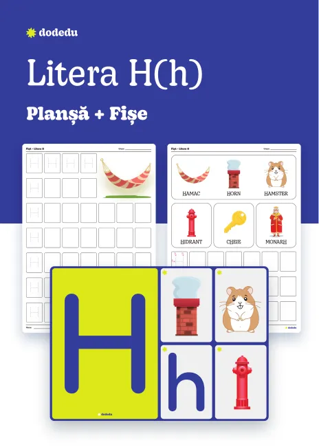 Litera H(h) - Set Planșă+Fișe