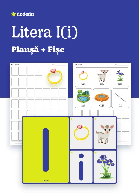 Litera I(i) - Set Planșă+Fișe