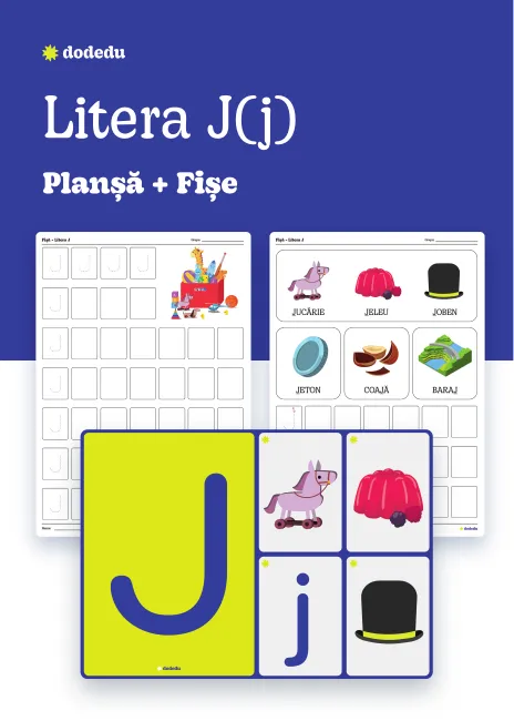 Litera J(j) - Set Planșă+Fișe