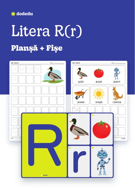Litera R(r) - Set Planșă+Fișe