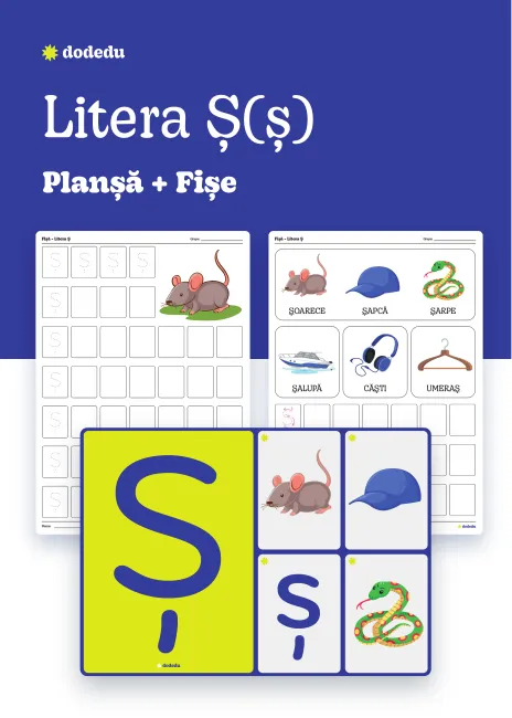 Litera S(s) diacritic - Set Planșă+Fișe