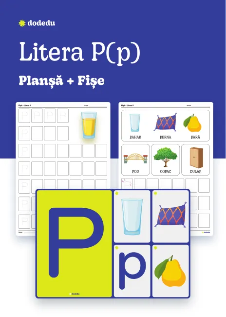 Litera P(p) - Set Planșă+Fișe