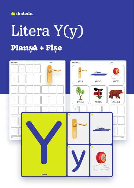 Litera Y(y) - Set Planșă+Fișe