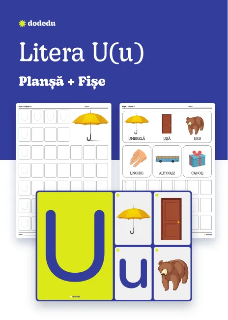Litera U(u) - Set Planșă+Fișe