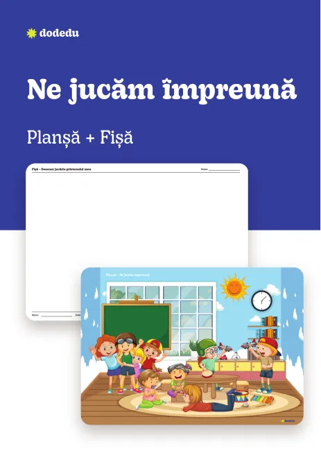 Ne jucăm împreună - Set Planșă + Fișă