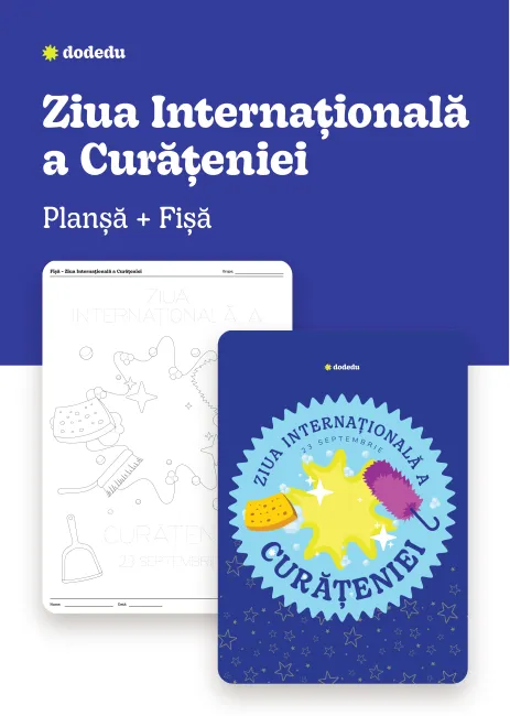Ziua Internațională a Curățeniei - Set Fișă + Planșă