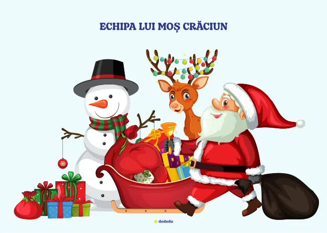 Planșă - Echipa lui Moș Crăciun