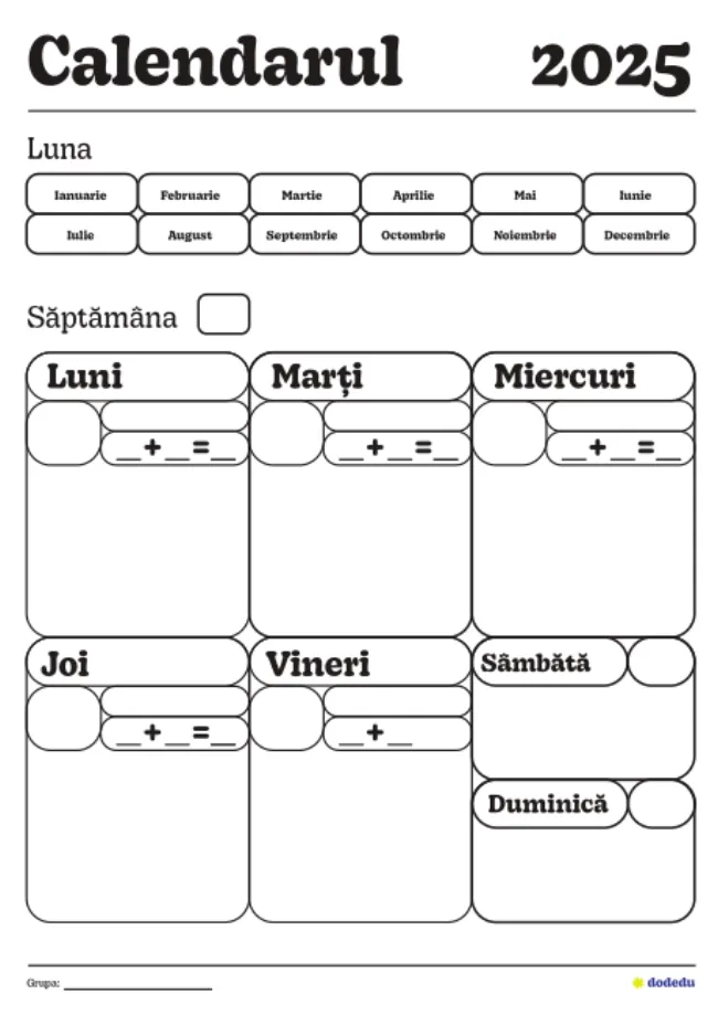 A3 - Calendarul naturii 2025