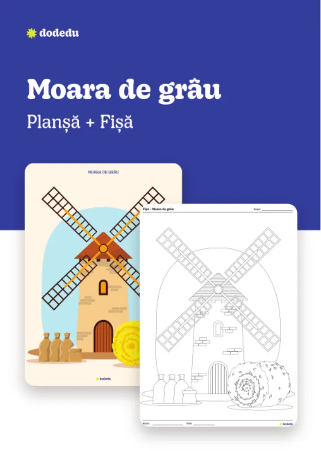 Moara de grâu - Set Planșă + Fișă