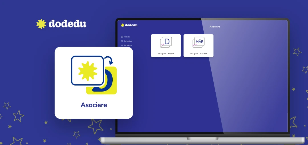 Asociere – flashcards interactive pentru litere și cuvinte