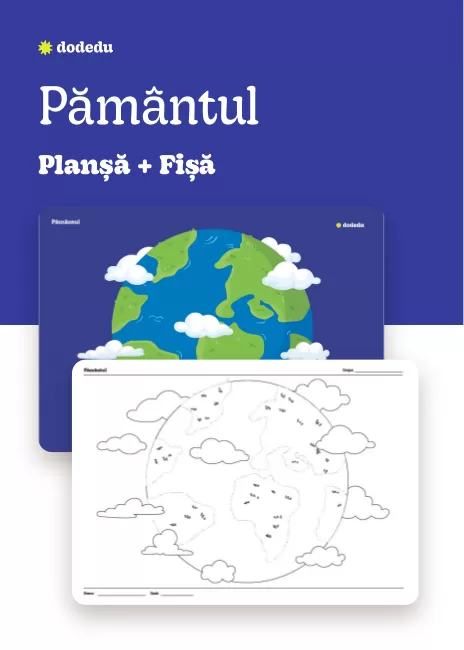 Pământul - Set Planșă+Fișă