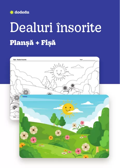 Dealuri însorite - Set Planșă+Fișă