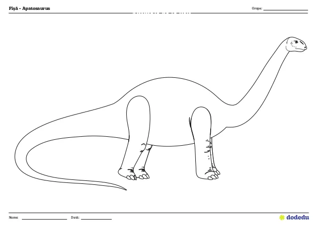 Fișă - Apatosaurus