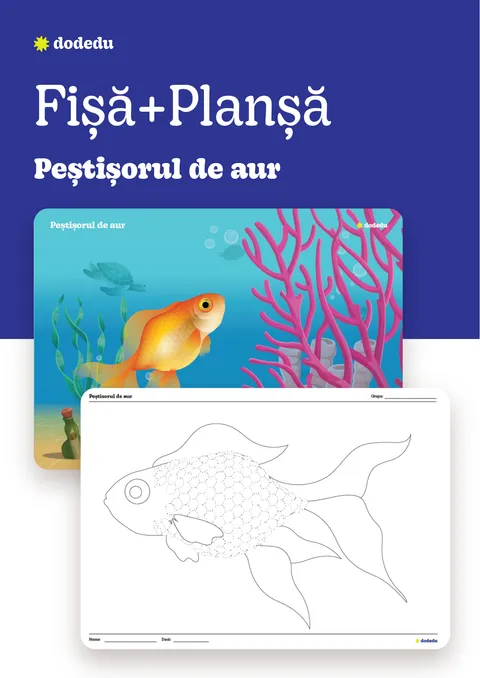 Peștișorul de aur - Set Planșă+Fișă