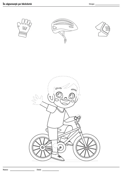 Fișă În siguranță pe bicicletă