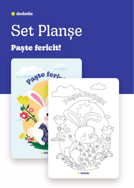 Paște fericit! - Set Fișă+Planșă