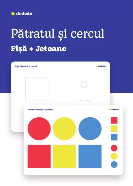 Pătratul și cercul - Set Planșă + Fișă