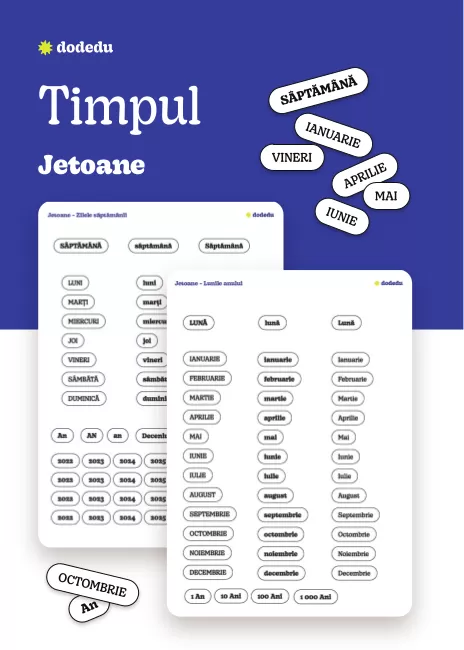 Timpul- Set Jetoane