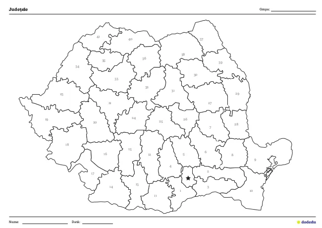 Fișă - Județele
