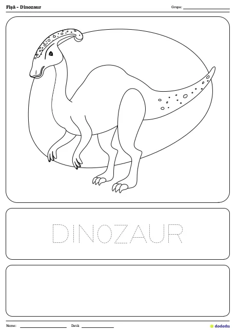 Fișă - Dinozaur