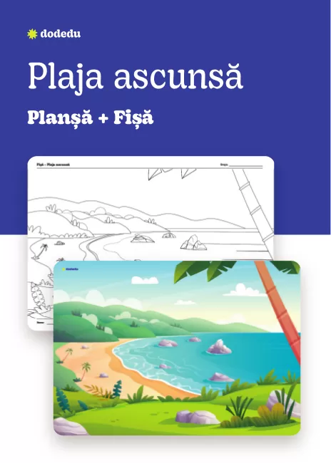 Plaja ascunsă - Set Planșă+Fișă