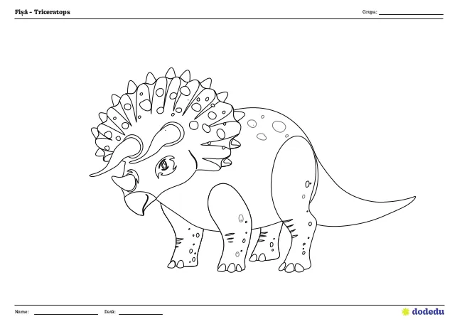 Fișă - Triceratops