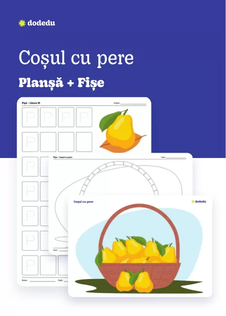 Coșul cu pere - Set Planșă + Fișă