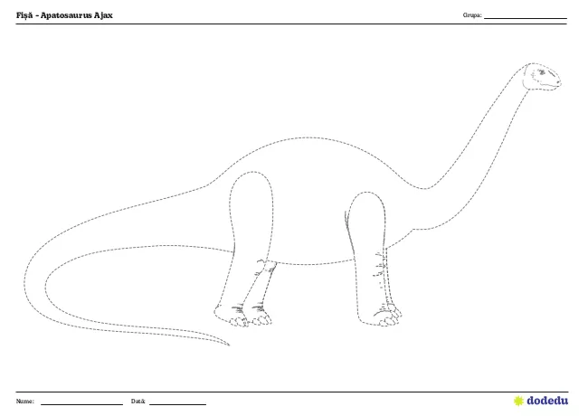 Fișă - Apatosaurus Ajax