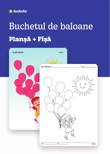 Buchetul de baloane - Set Planșă+Fișă