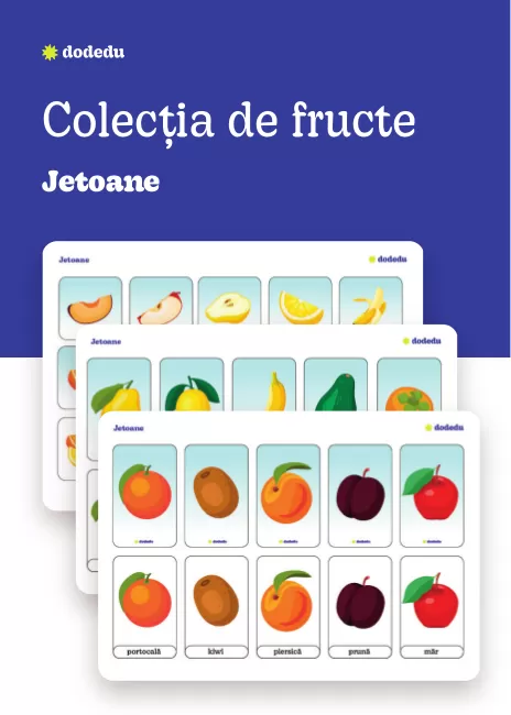 Colecția de fructe - Set Jetoane