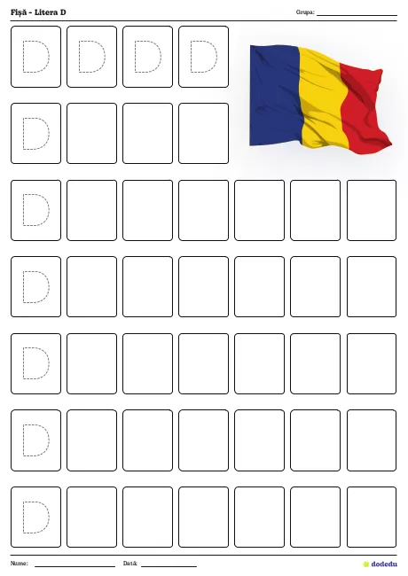 Fișă - Litera D