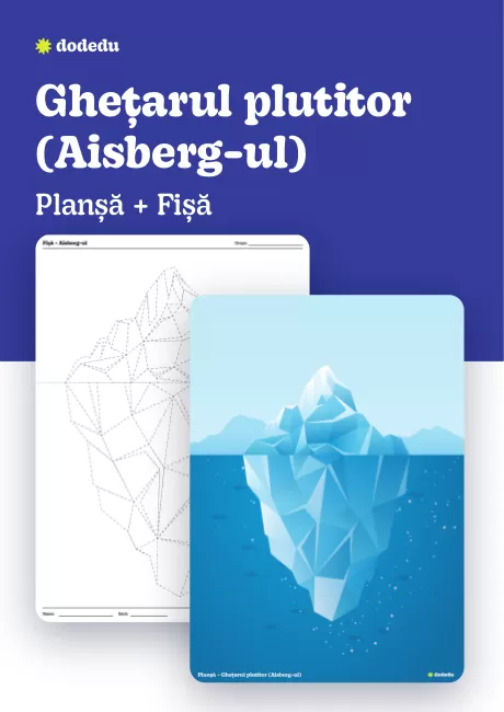Ghețarul plutitor (Aisberg-ul) - Set Planșă+Fișă