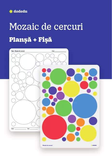 Mozaic de cercuri - Set Planșă + Fișă