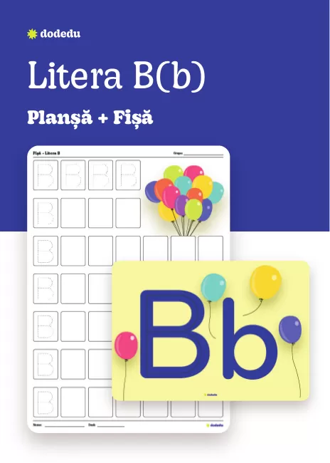 Litera B - Set Planșă+Fișă